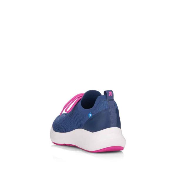 Rieker EVOLUTION Women's shoes | Style 42101 Athletic Slip-on - Blue | Free Delivery