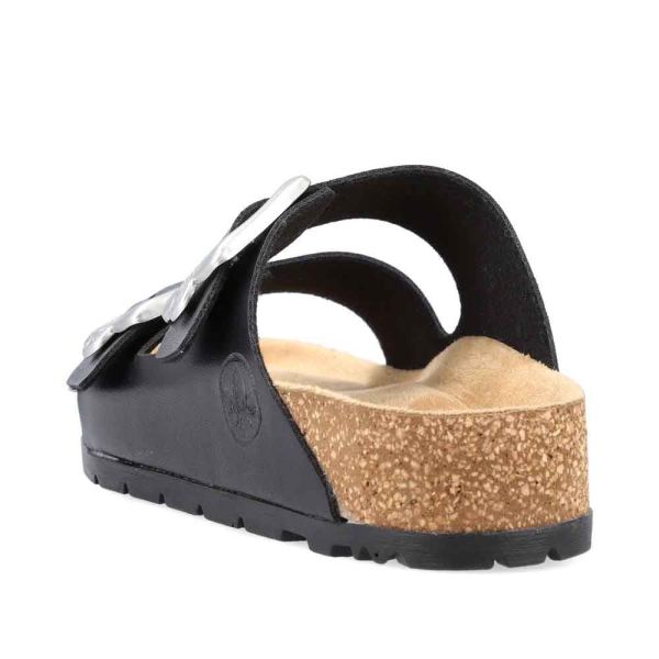 Rieker Women's sandals | Style 69384 Casual Mule - Black | Free Delivery
