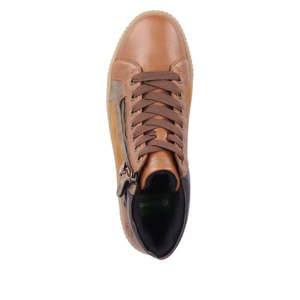 Remonte Synthetic Material Women's mid height boots| R7997 Mid-height Boots - Brown Combination | Free Delivery
