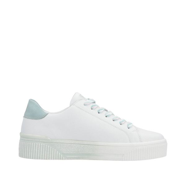 Rieker EVOLUTION Women's shoes | Style W0704 Athletic Lace-up - Blue | Free Delivery