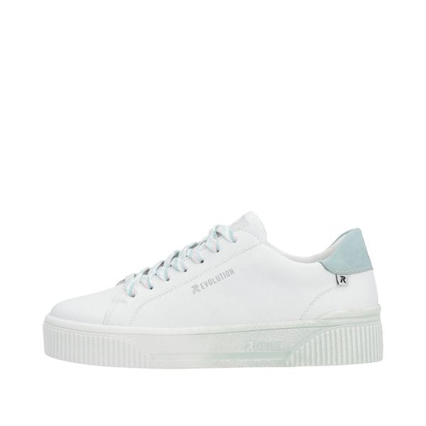 Rieker EVOLUTION Women's shoes | Style W0704 Athletic Lace-up - Blue | Free Delivery