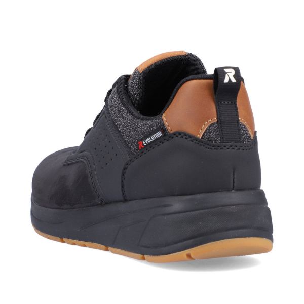 Rieker EVOLUTION Synthetic leather Men's shoes| 07005 - Black | Free Delivery