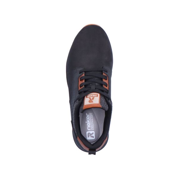 Rieker EVOLUTION Synthetic leather Men's shoes| 07005 - Black | Free Delivery