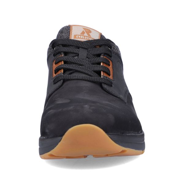 Rieker EVOLUTION Synthetic leather Men's shoes| 07005 - Black | Free Delivery
