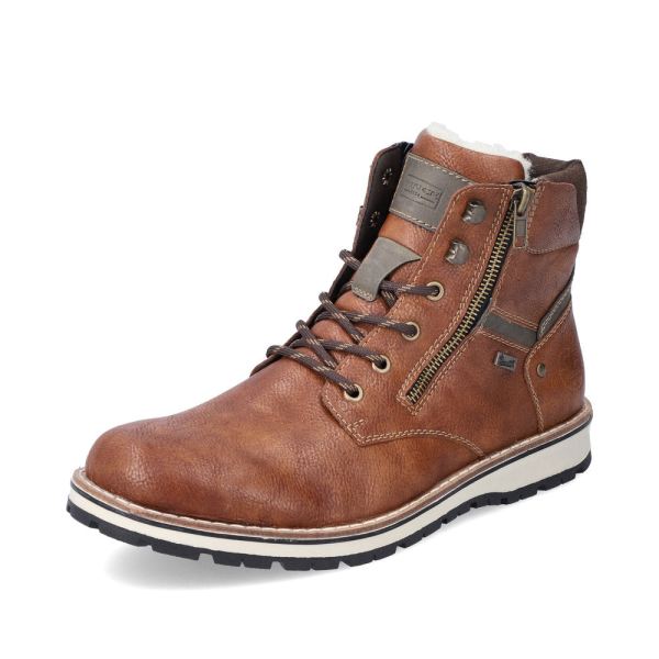 Rieker Synthetic Material Men's Boots| 38425-54 Ankle Boots - Brown | Free Delivery