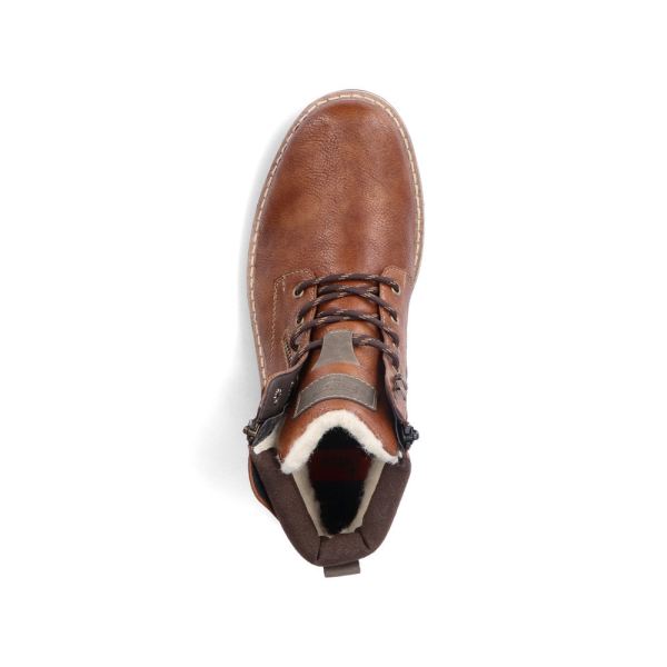 Rieker Synthetic Material Men's Boots| 38425-54 Ankle Boots - Brown | Free Delivery