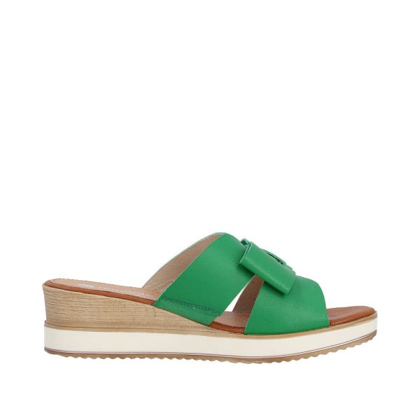 Remonte Women's sandals | Style D6456 Dress Mule - Green | Free Delivery