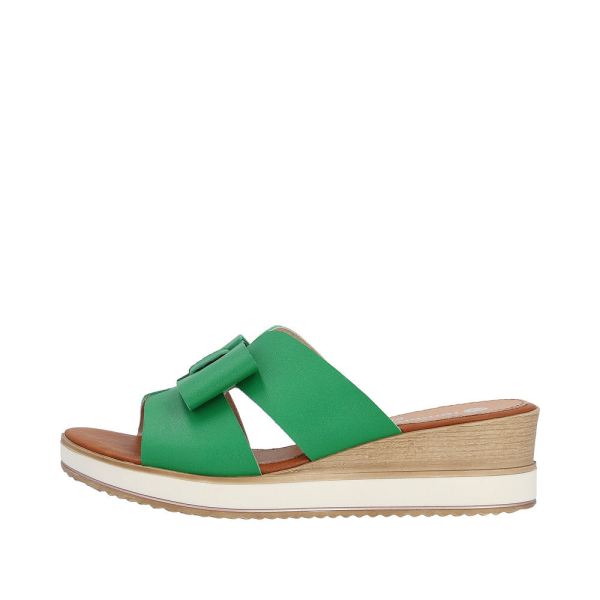 Remonte Women's sandals | Style D6456 Dress Mule - Green | Free Delivery