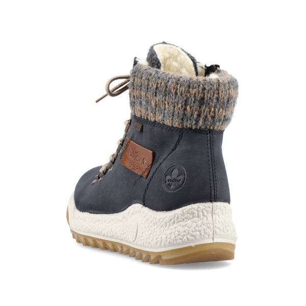 Rieker Synthetic leather Women's Short Boots| Y4730 Ankle Boots - Blue | Free Delivery