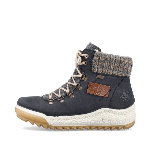 Rieker Synthetic leather Women's Short Boots| Y4730 Ankle Boots - Blue | Free Delivery
