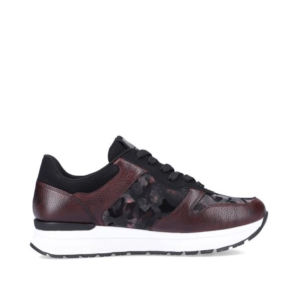Rieker EVOLUTION Leather Women's shoes| 40804 - Red Combination | Free Delivery
