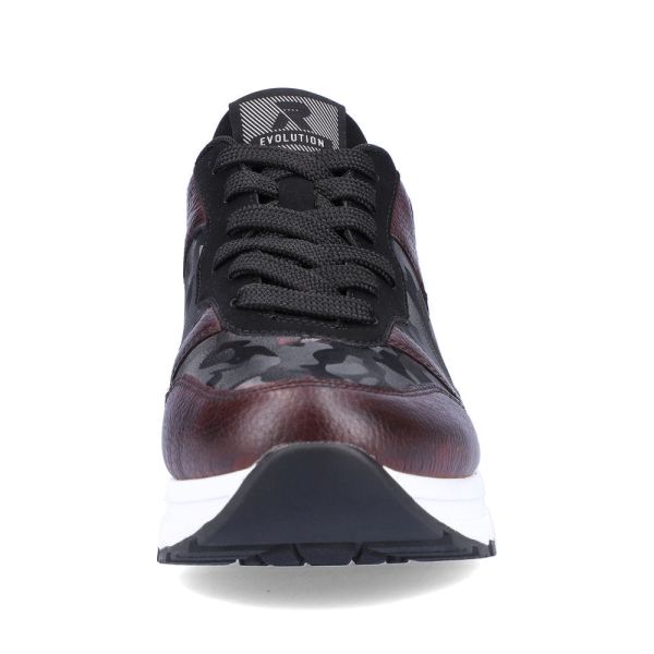 Rieker EVOLUTION Leather Women's shoes| 40804 - Red Combination | Free Delivery