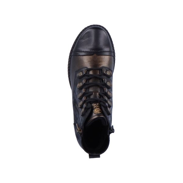 Remonte Synthetic Material Women's mid height boots| D4391 Mid-height Boots - Black Combination | Free Delivery