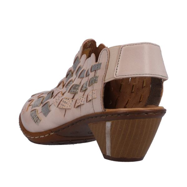 Rieker Women's shoes | Style 46778 Dress Sling-back - Beige Combination | Free Delivery