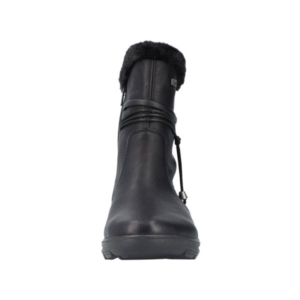 Rieker Synthetic Material Women's short boots| Z0070 Ankle Boots - Black | Free Delivery