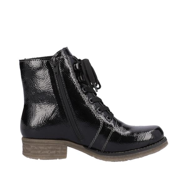 Rieker Synthetic Material Women's short boots| 79601 Ankle Boots - Black | Free Delivery