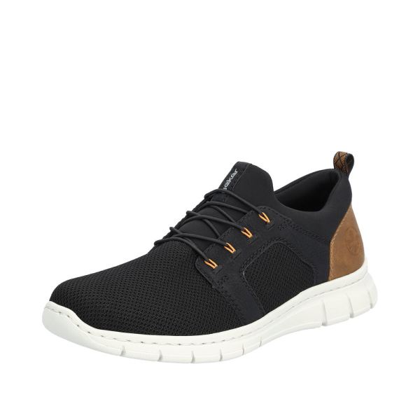 Rieker Men's shoes | Style B7796 Athletic Slip-on - Black | Free Delivery