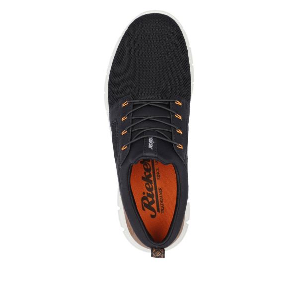 Rieker Men's shoes | Style B7796 Athletic Slip-on - Black | Free Delivery