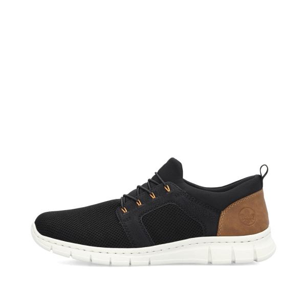 Rieker Men's shoes | Style B7796 Athletic Slip-on - Black | Free Delivery