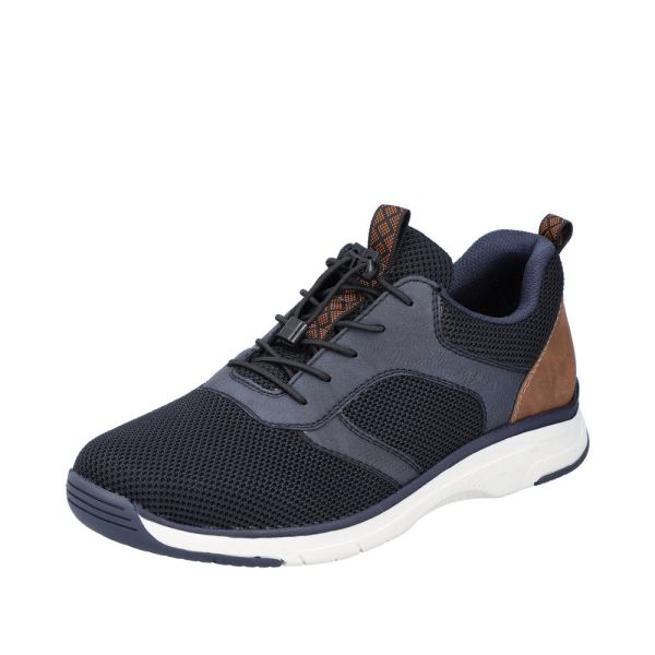 Rieker Men's shoes | Style 19534 Athletic Slip-on - Blue | Free Delivery