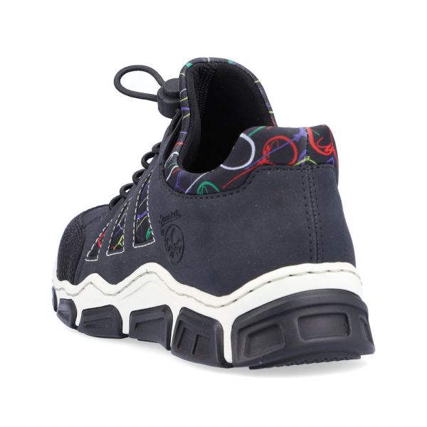 Rieker Synthetic leather Women's shoes| L0636 - Blue Combination | Free Delivery