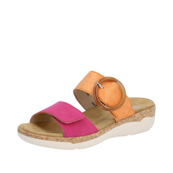 Remonte Women's sandals | Style R6858 Casual Mule - Orange | Free Delivery