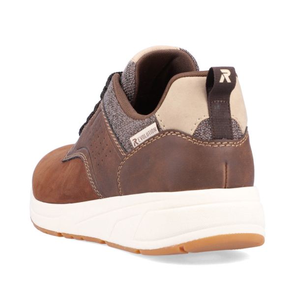 Rieker EVOLUTION Synthetic leather Men's shoes| 07005 - Brown | Free Delivery