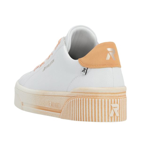 Rieker EVOLUTION Women's shoes | Style W0704 Athletic Lace-up - Orange | Free Delivery