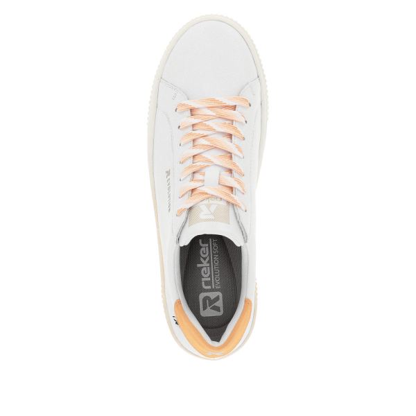 Rieker EVOLUTION Women's shoes | Style W0704 Athletic Lace-up - Orange | Free Delivery