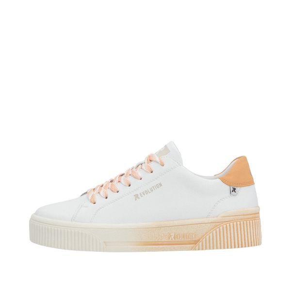 Rieker EVOLUTION Women's shoes | Style W0704 Athletic Lace-up - Orange | Free Delivery