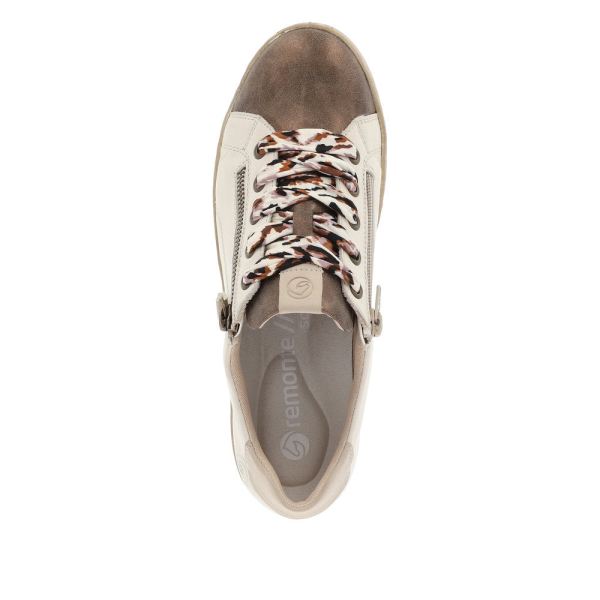 Remonte Leather Women's shoes| D5825 - Beige Combination | Free Delivery