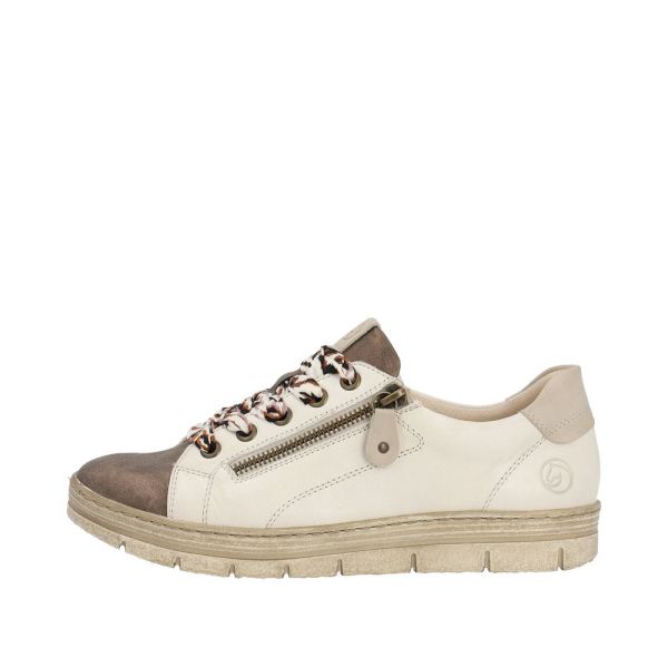 Remonte Leather Women's shoes| D5825 - Beige Combination | Free Delivery