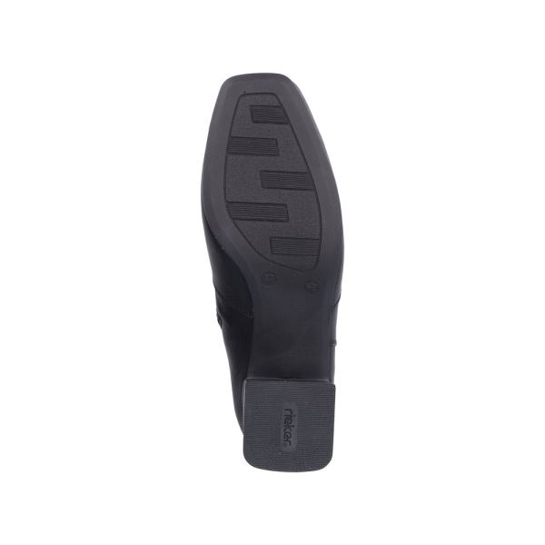 Rieker Leather Women's short boots| 70973 Ankle Boots - Black | Free Delivery