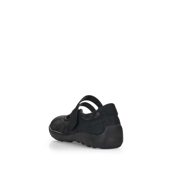 Remonte Women's shoes | Style R3510 Casual Ballerina with Strap - Black | Free Delivery