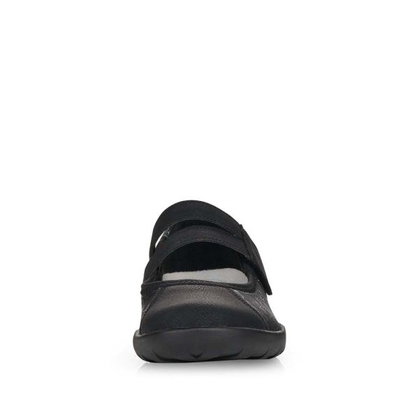 Remonte Women's shoes | Style R3510 Casual Ballerina with Strap - Black | Free Delivery
