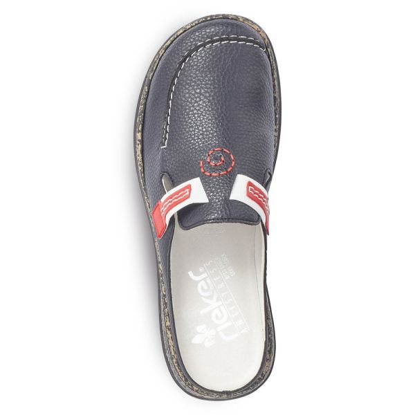 Rieker Women's shoes | Style 46393 Casual Clog - Blue | Free Delivery