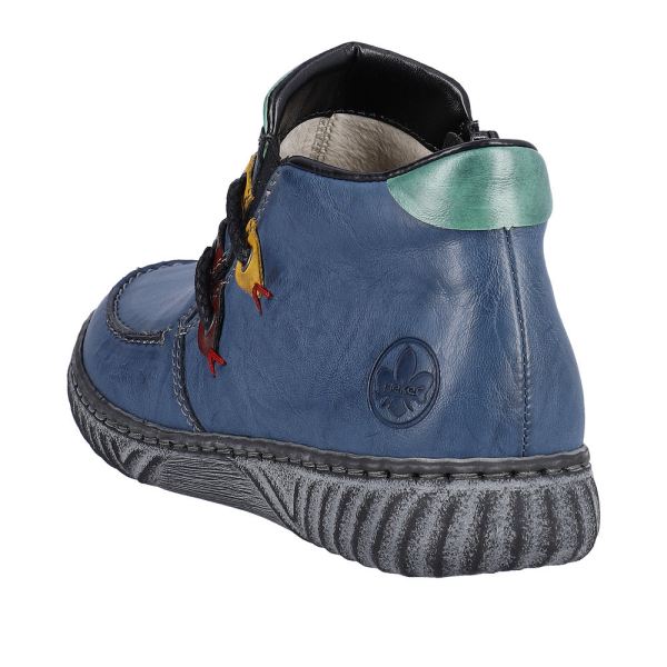 Rieker Synthetic Material Women's short boots| N0959 Ankle Boots - Blue | Free Delivery
