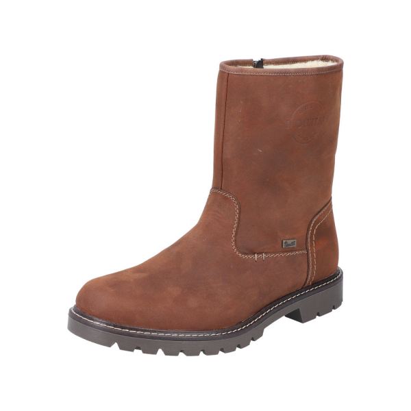 Rieker Leather Men's Boots | 39870-00 Ankle Boots Fiber Grip - Brown | Free Delivery