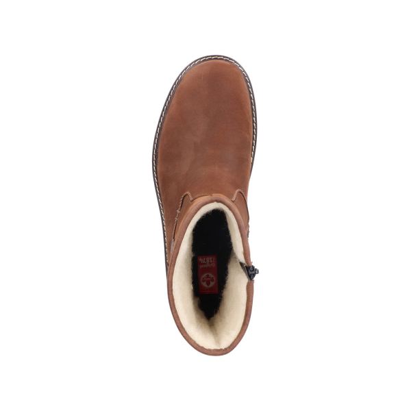 Rieker Leather Men's Boots | 39870-00 Ankle Boots Fiber Grip - Brown | Free Delivery
