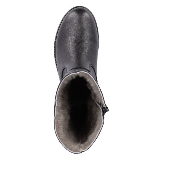 Remonte Leather Women's Mid Height Boots| D0W76 Mid-height Boots - Black | Free Delivery