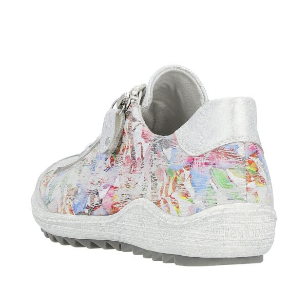 Remonte Women's shoes | Style R1402 Casual Lace-up with zip - White Combination | Free Delivery