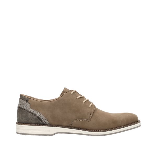 Rieker Men's shoes | Style 12505 Dress Lace-up with zip - Brown | Free Delivery