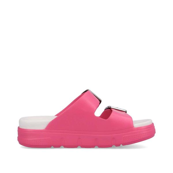 Rieker Women's sandals | Style P2180 Casual Mule - Pink | Free Delivery