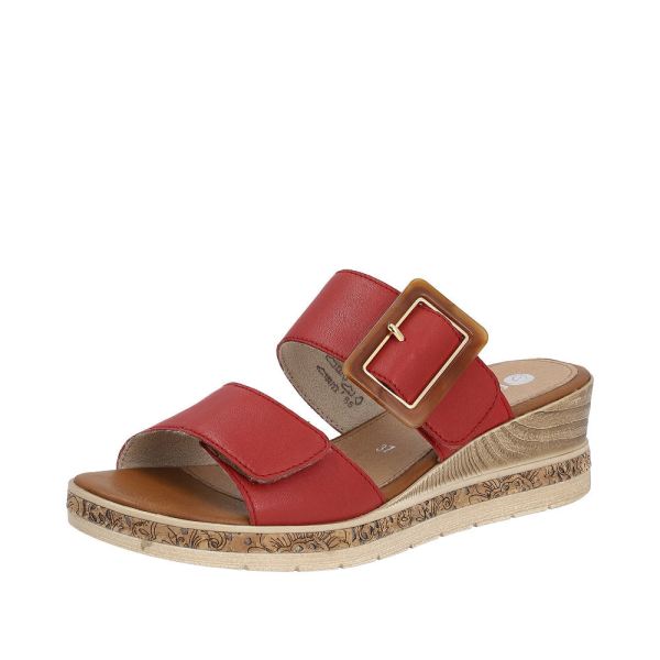 Remonte Women's sandals | Style D3068 Dress Mule - Red | Free Delivery