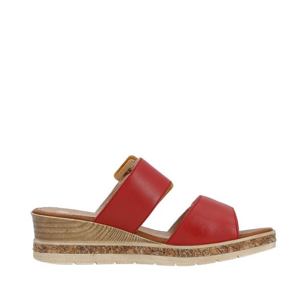 Remonte Women's sandals | Style D3068 Dress Mule - Red | Free Delivery