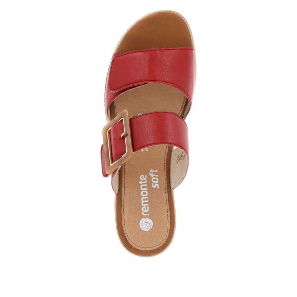 Remonte Women's sandals | Style D3068 Dress Mule - Red | Free Delivery
