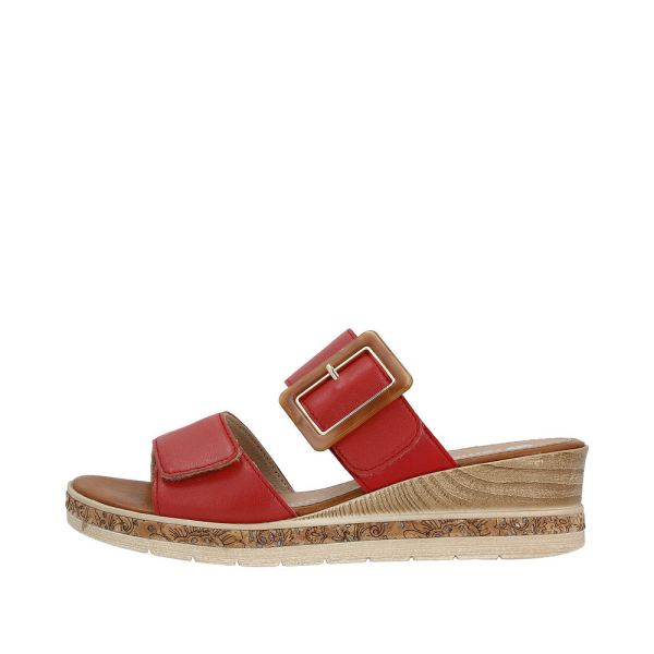 Remonte Women's sandals | Style D3068 Dress Mule - Red | Free Delivery