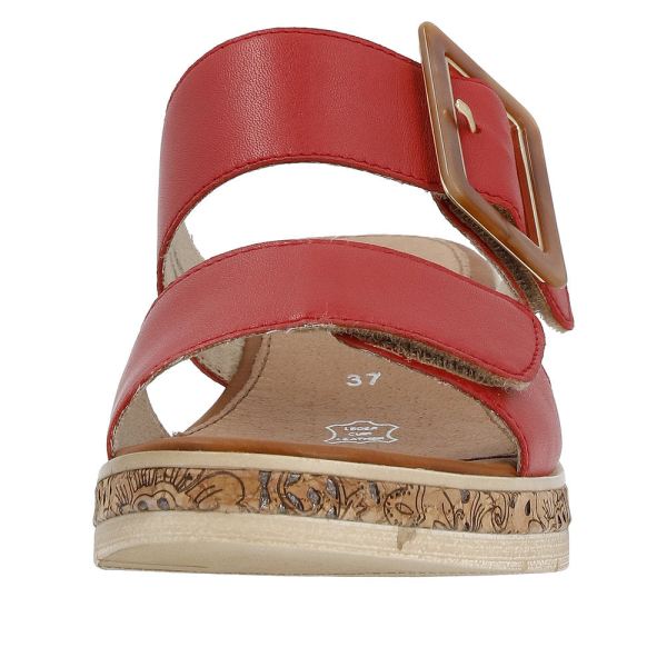 Remonte Women's sandals | Style D3068 Dress Mule - Red | Free Delivery