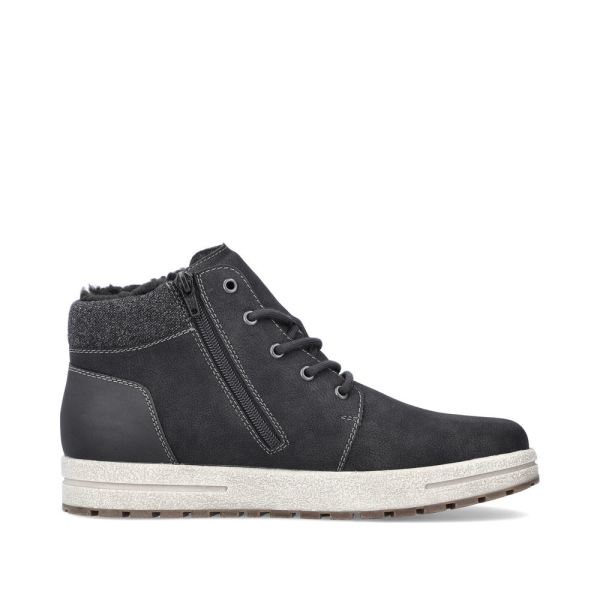 Rieker Synthetic Material Men's Boots | 30741 Ankle Boots - Black | Free Delivery