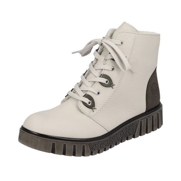 Rieker Synthetic Material Women's short boots| Y3401 Ankle Boots - Beige | Free Delivery